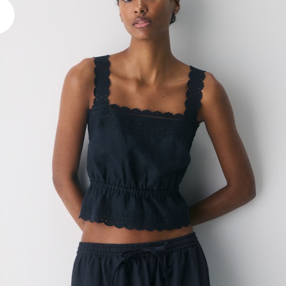 Little Moon Navy Top